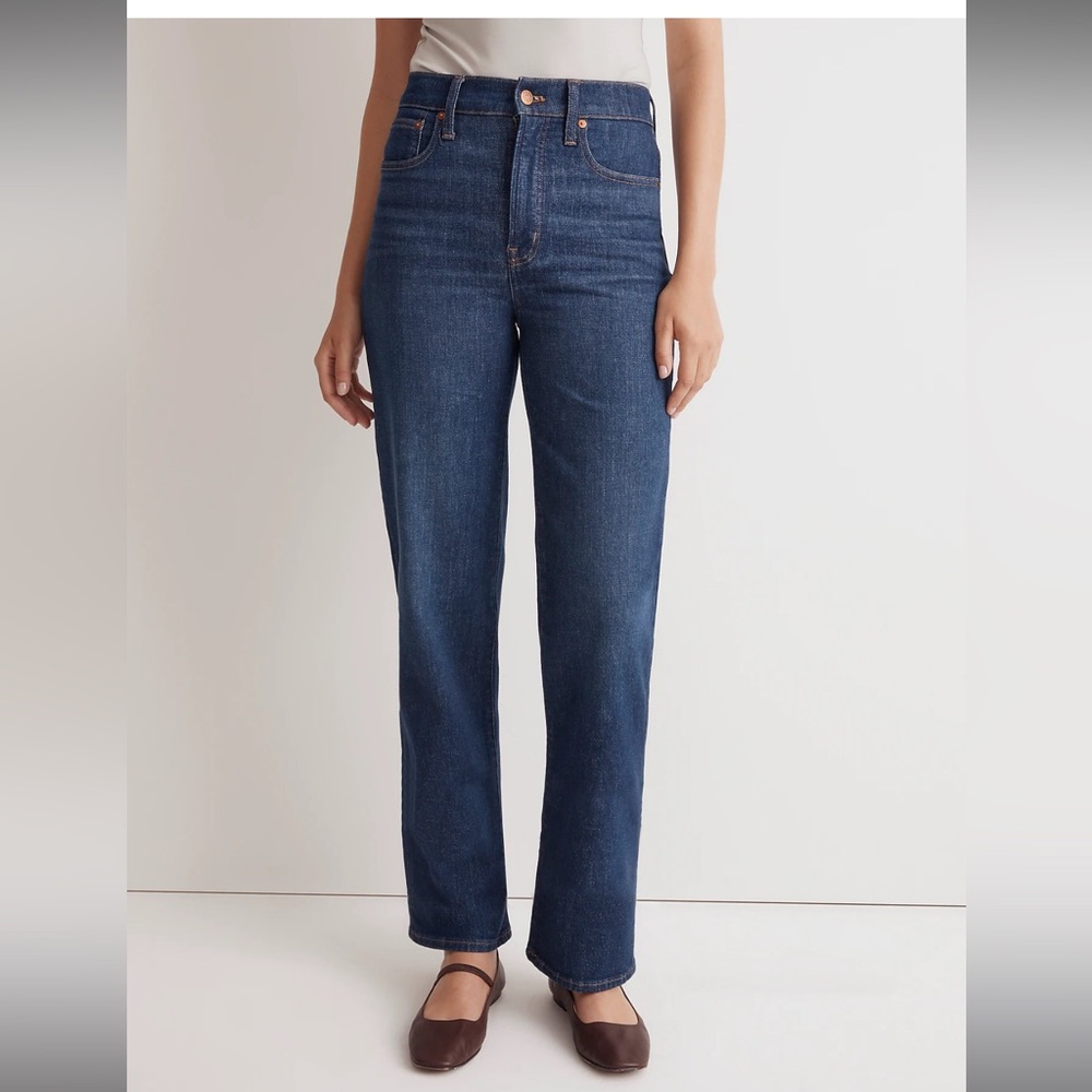 Madewell Petite Perfect Vintage Wide Leg in Chartwood wash